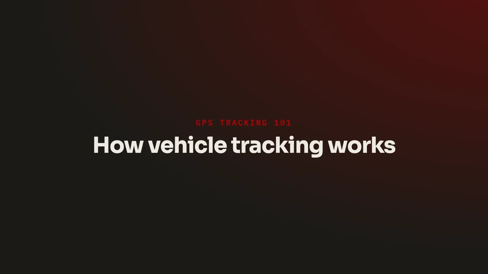 How vehicle tracking works in South Africa